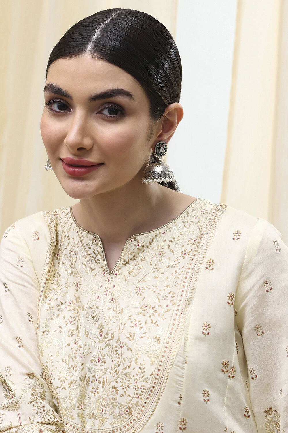 Multi-Colored Oxidised Floral Jhumkas image number 3