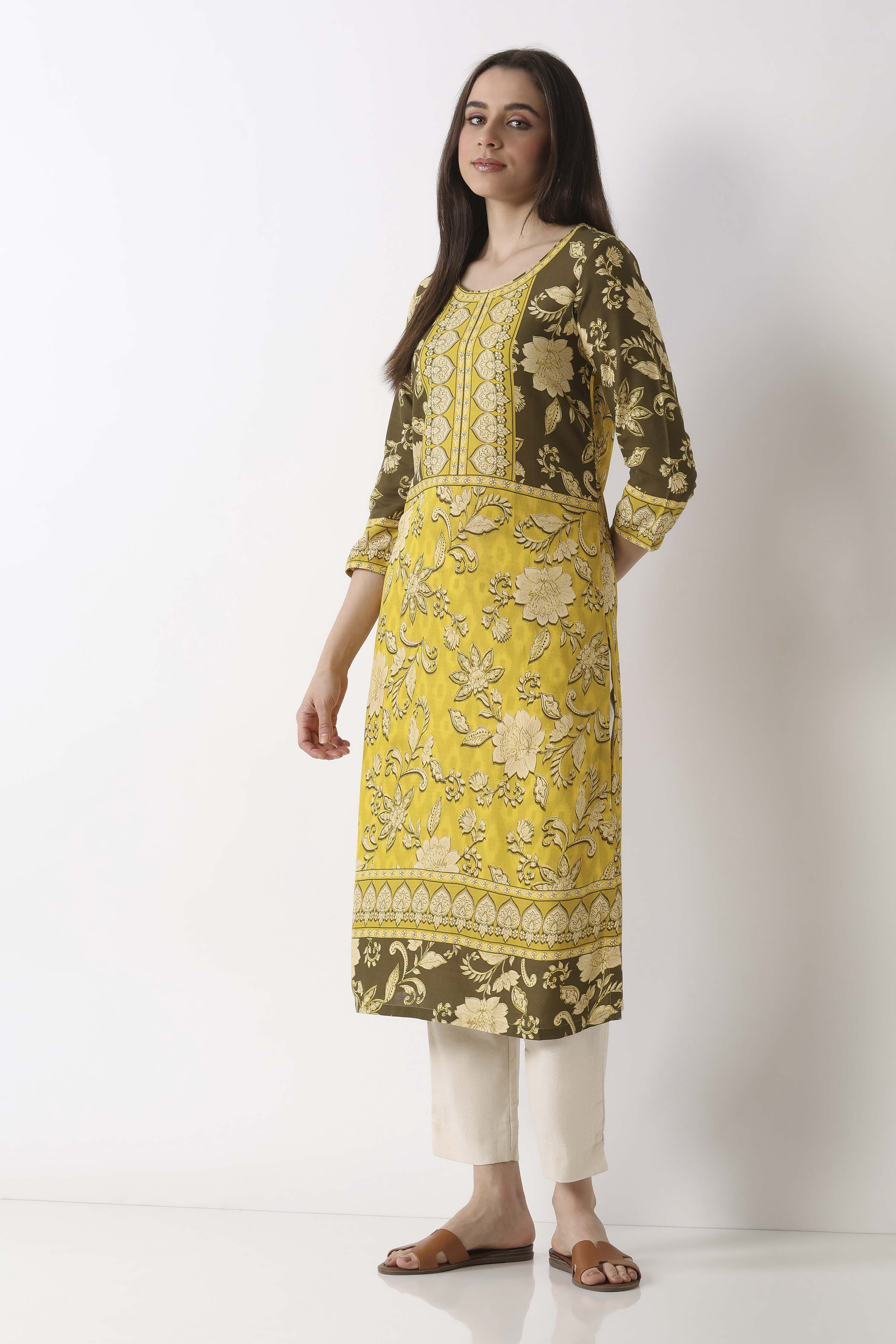 Natural Cotton Slim Pants image number 6