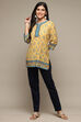 Indigo Cotton Blend Solid Jeggings image number 0