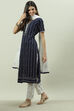 Blue Cotton Power Loom Unstitched Suit Set image number 5