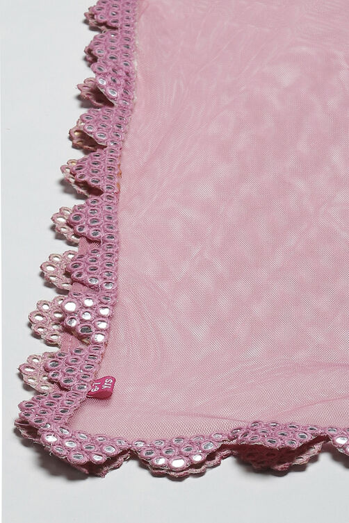 Pink Modal Lehenga Set image number 3