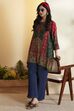 Green Viscose Rayon Printed Asymmetric Kurti