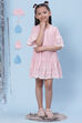 Pink Cotton Flared Yarndyed Dress image number 5