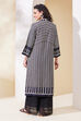 Black Viscose Rayon Straight Kurta image number 3
