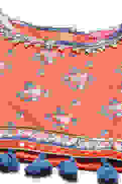 Red Polyester Short Kurta Printed Suit Set image number 1