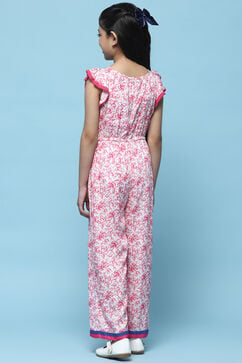 Pink Rayon Straight Jumpsuit image number 3