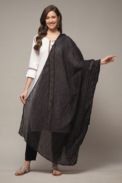 Black Cotton Dupatta image number 0