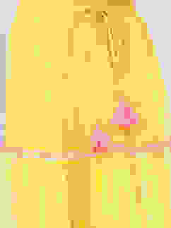 Lime Yellow Art Silk Lehenga Set image number 2