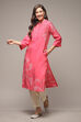 Fuschia Viscose Straight Printed 2 Piece Set image number 0