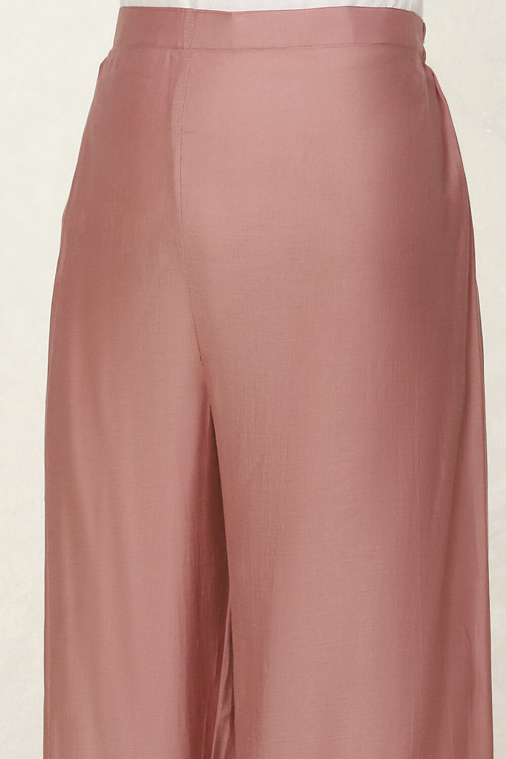 Peach-Pink Modal Machine Embroidered Unstitched Suit Set image number 3