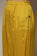 Yellow Crepe Unstitched Suit set image number 3