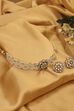 Beige Gold Plated Brass Choker Set image number 0