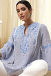 Blue Straight Short Kurta image number 1