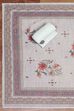 Peach Linen Unstitched Suit Set image number 3