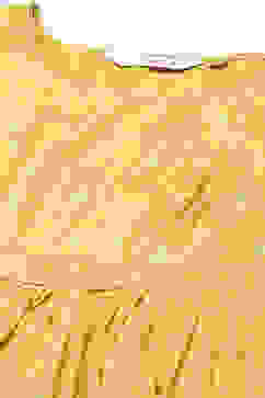 Mustard Cotton Flared Printed Dress image number 1