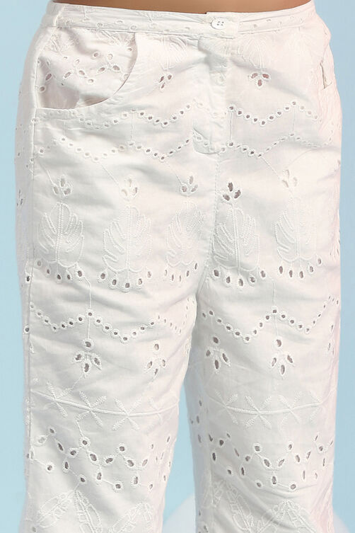 Sail Chevron Linen Mix Crop Top And Pants Set main image 1