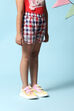 Red & Blue Cotton Shorts image number 3