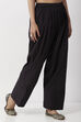Black Cotton Solid Salwar image number 4