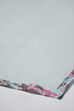 Dull Sea Blue Cotton Gathered Kurta Churidar Suit Set image number 7