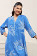 Blue LIVA Straight Printed 2 Piece Set image number 7