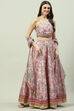 Soft Pink Art Silk Lehenga Set image number 4