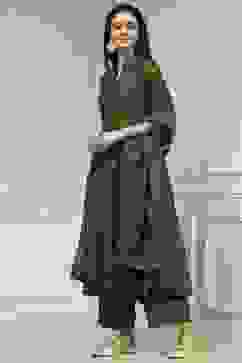 Green Printed Anarkali Suit Set image number 3