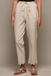 Black Cotton Blend Narrow Pant image number 5