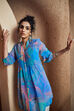 Blue Polyester Straight Kurta image number 5