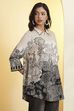 Blue Viscose Rayon Printed Straight Shirt Style Kurta image number 3