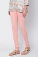 Camel Cotton Blend Solid Churidar image number 0