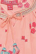 Peach Cotton Straight Printed Top image number 1