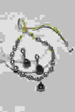 Navy Brass Necklace Set image number 0