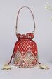 Red Polycotton Potli image number 4