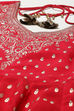 Red Silk Anarkali Kurta Churidar Suit Set image number 1