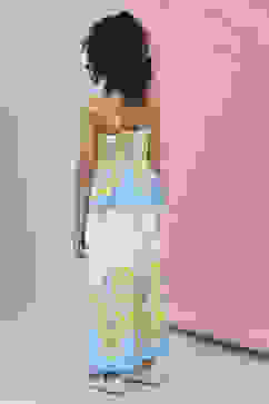 White Cotton Floral Printed Top and Pant Set image number 4