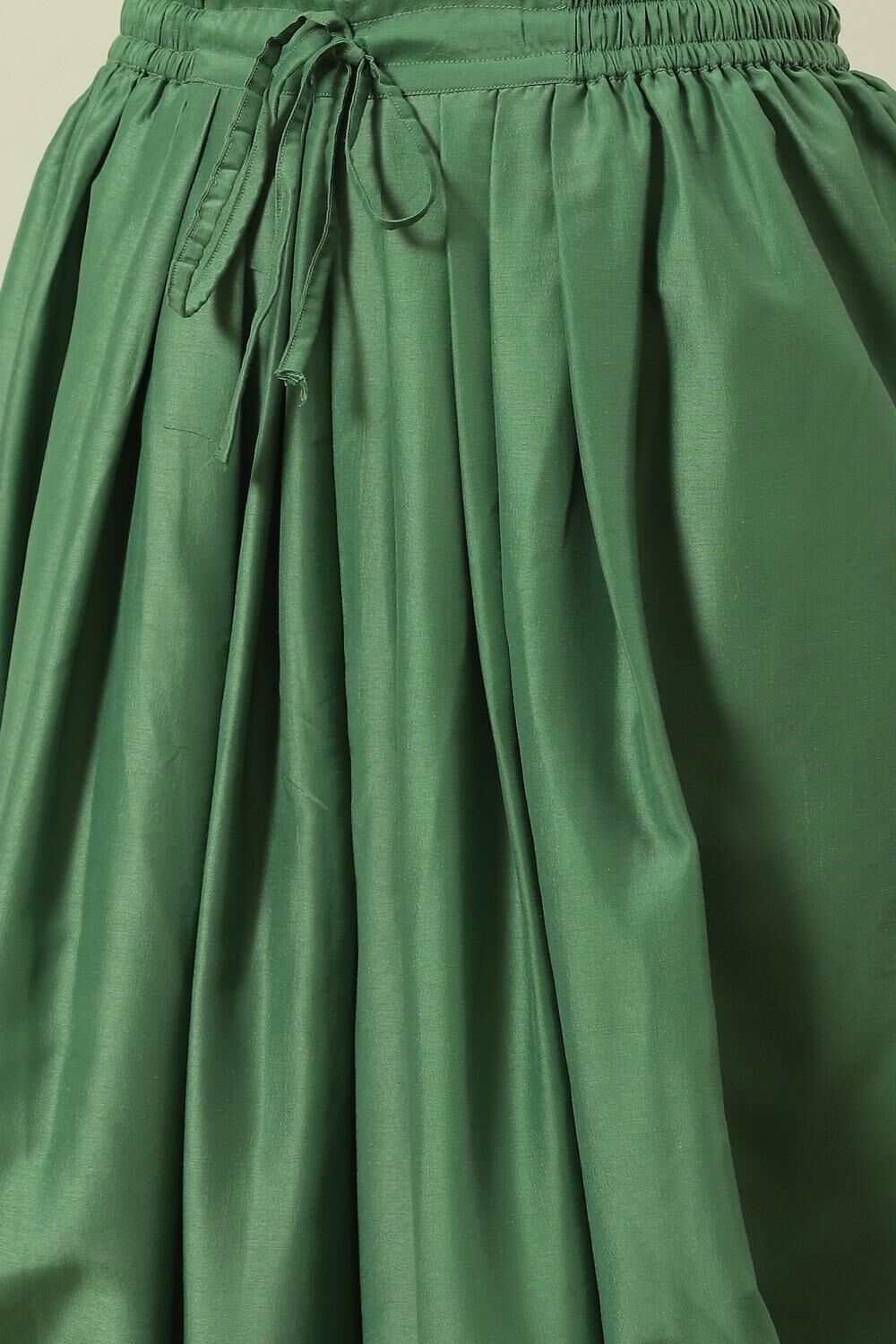 Green Printed Straight Kurta Dhoti Salwar Suit Set image number 2