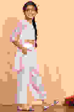 Ivory Viscose Blend Straight Kurta Set image number 5