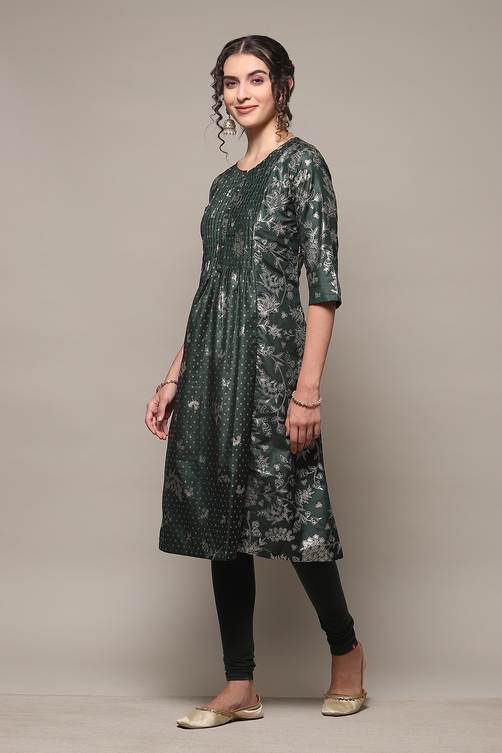 Fuschia Art Silk Flared 2 Piece Set image number 0