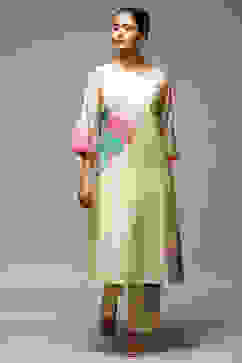 Aqua Viscose Straight Printed 2 Piece Set image number 6