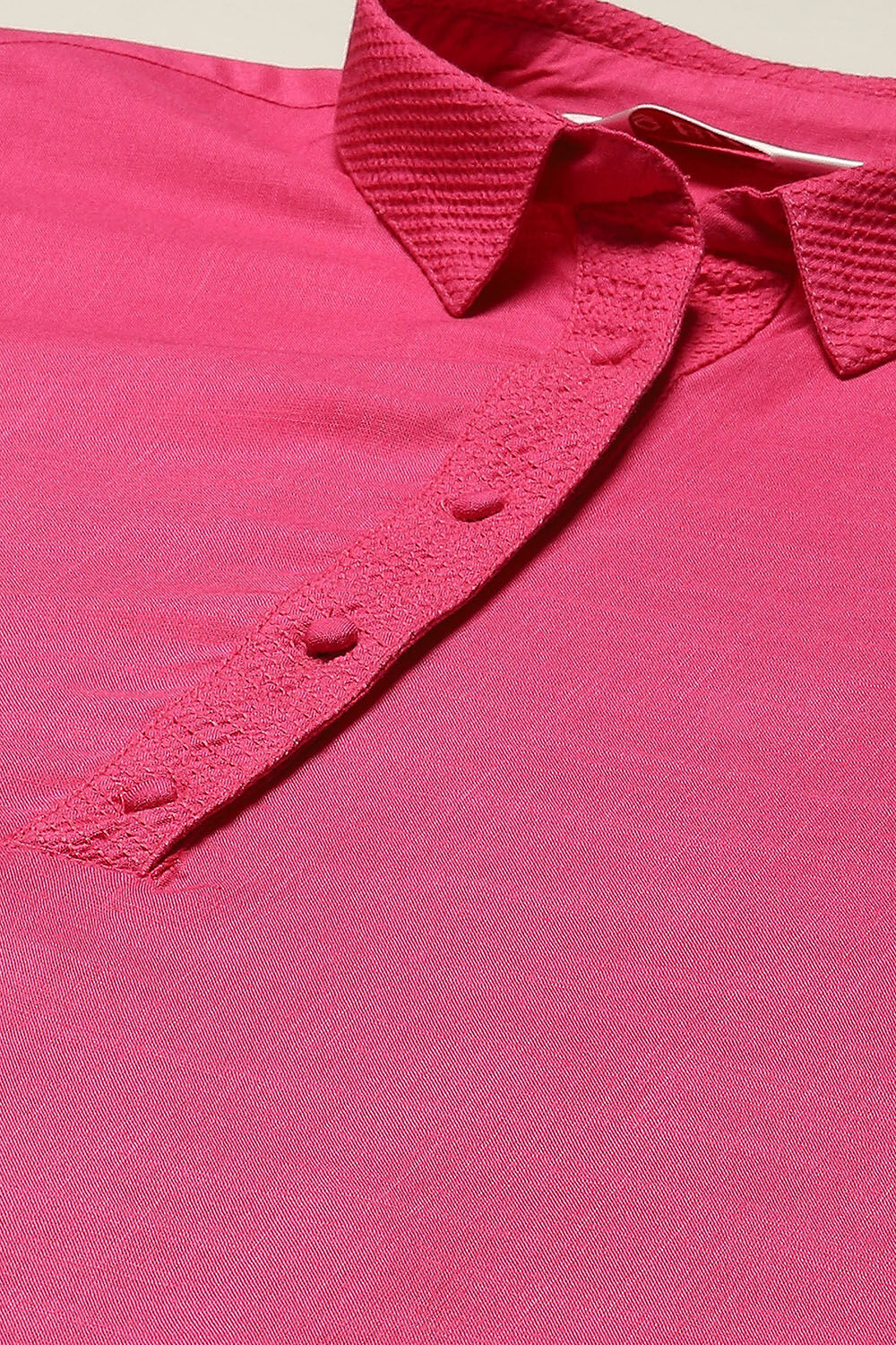 Pink Rayon Straight Printed Kurta image number 1