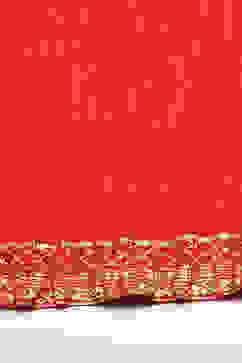 Red Cotton Solid Anarkali Suit Set image number 2