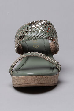Sea Green Synthetic Formal Platform Heel image number 5