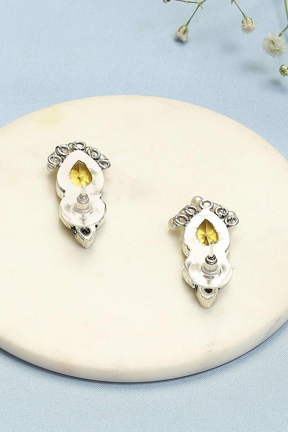 Yellow Brass Earrings image number 2