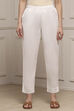 Blue Cotton Slim Pants image number 4