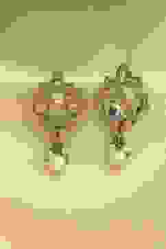 White Alloy Drop & Danglers image number 2