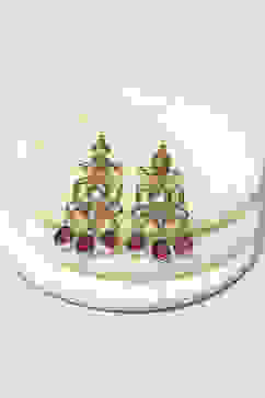 Red Kundan Festive Drop & Danglers image number 2