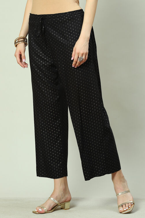 Black Rayon Pants image number 2