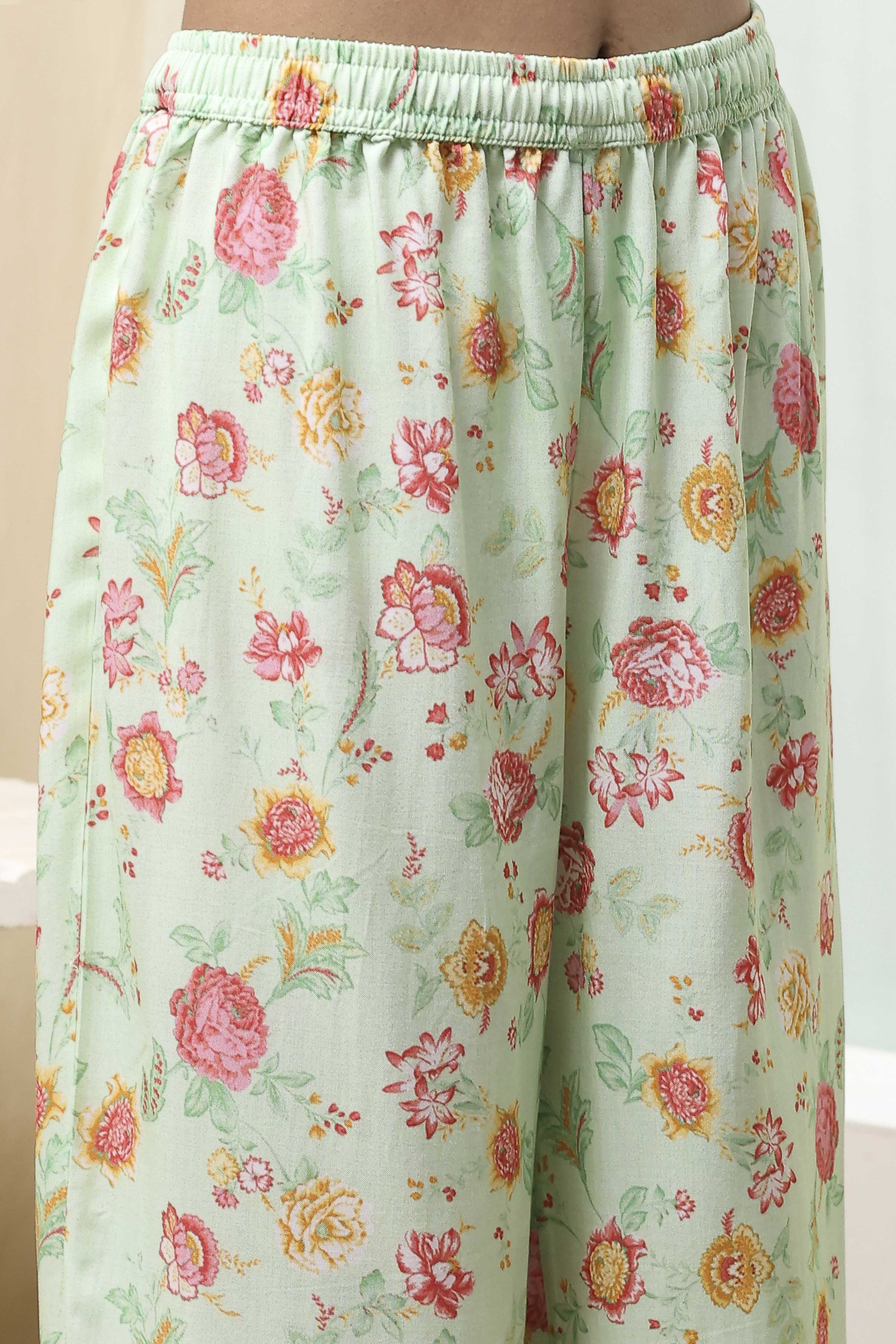 Purple Modal Blend Straight Suit Set image number 2