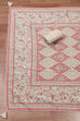 Yellow Cotton Hand Block Print Unstitched Suit Set image number 3