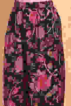 Black Floral Printed Kalidar Suit Set image number 2